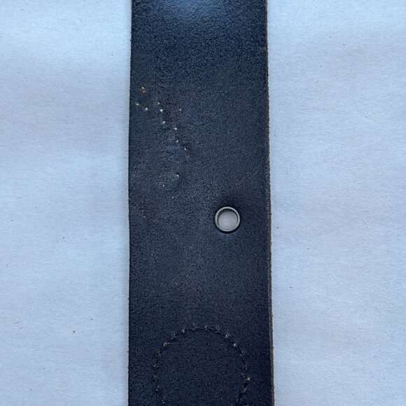 Espresso + Silver Riveted Floral Fossil Belt - Picture 10 of 15